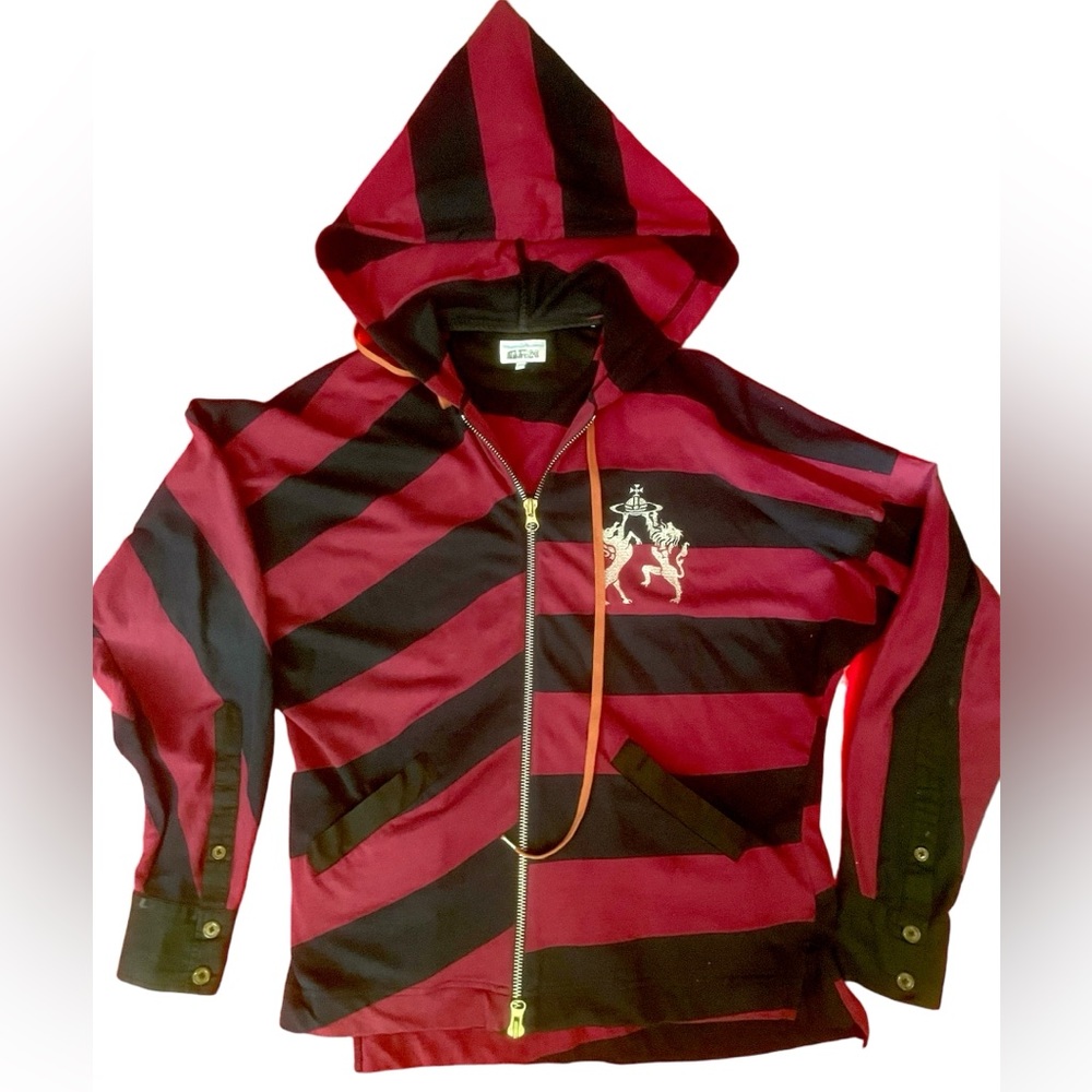 Vivienne Westwood Man Vintage Zip Hoodie Asymmetrical Large Unicorn 2011 Twist